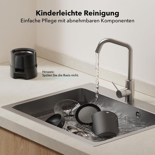 PETLIBRO Futterautomat Katze, Katzenfutter Automat Kabellos 2,4G WiFi Intelligenter Futterspender Katze, Wiederaufladbarer Akku mit 30 Tagen Batterielebensdauer, mit Edelstahlnapf, APP-Steuerung